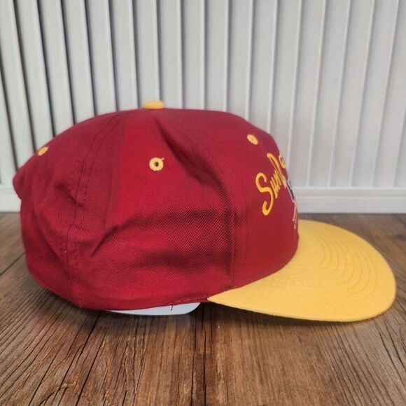 VTG Arizona State Sun Devils Snapback Hat Cap Red Gold College Sport Mascot NCAA - Picture 4 of 10